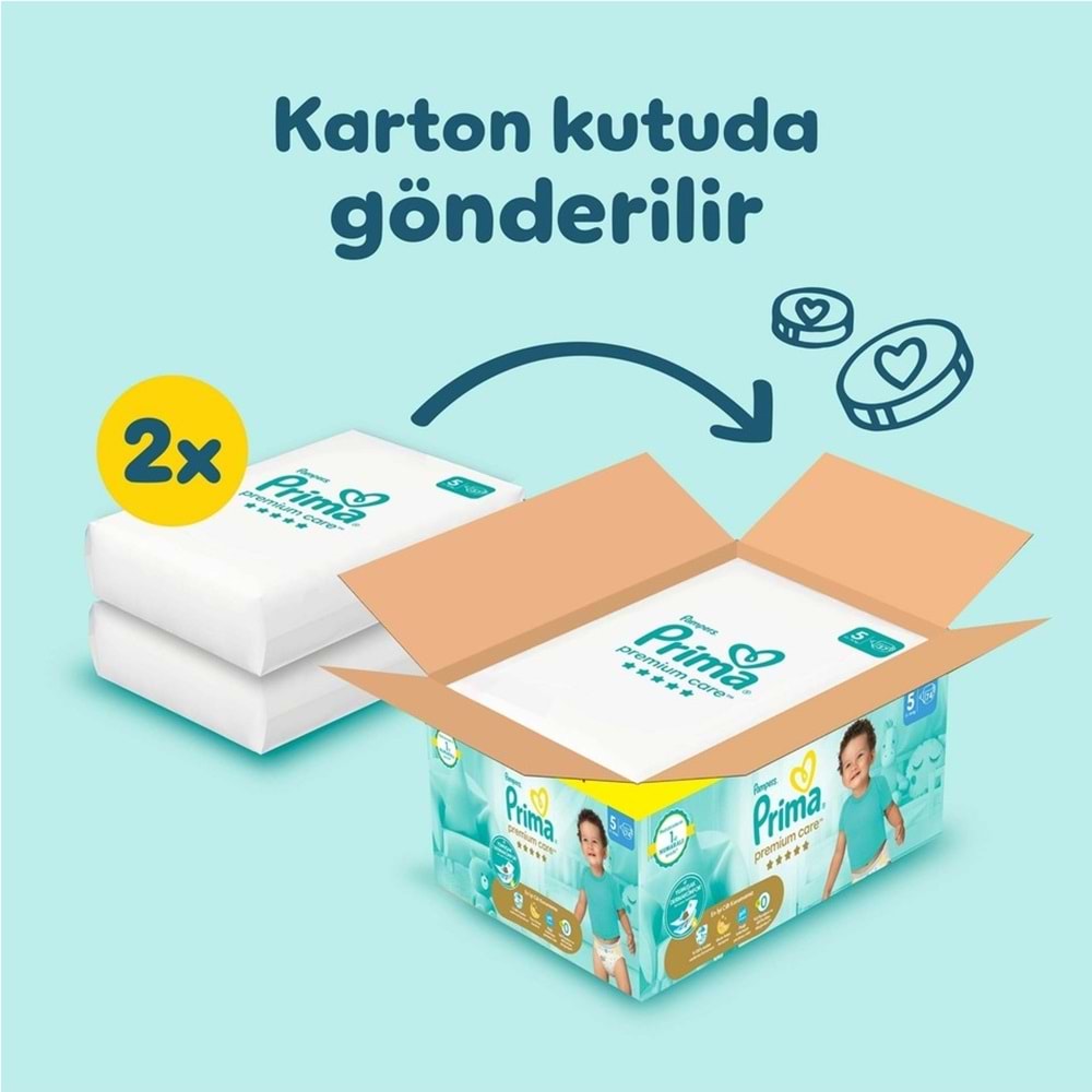 Prima Premium Care Bebek Bezi 5 Beden 11-16 Junior 148 Adet MeGa Fırsat Pk