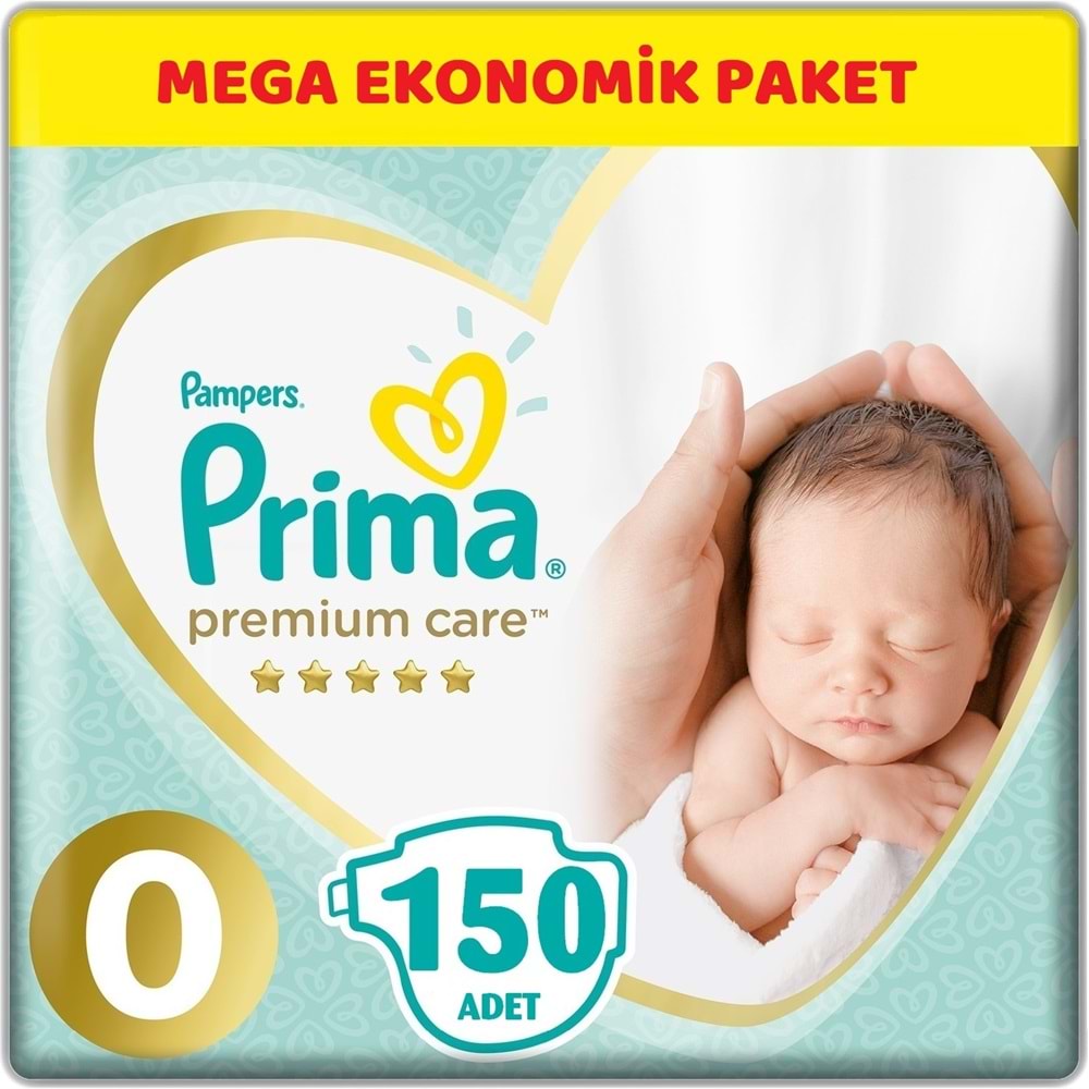 Prima Premium Care Bebek Bezi 0 Beden 1.5-2.5 KG Prematüre 150 Adet MeGa Ekonomik Pk