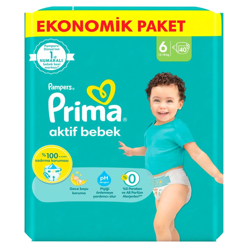 Prima Bebek Bezi 6 Beden 13-18 KG Extra Large 320 Adet Ultra Ekonomik Fırsat Pk