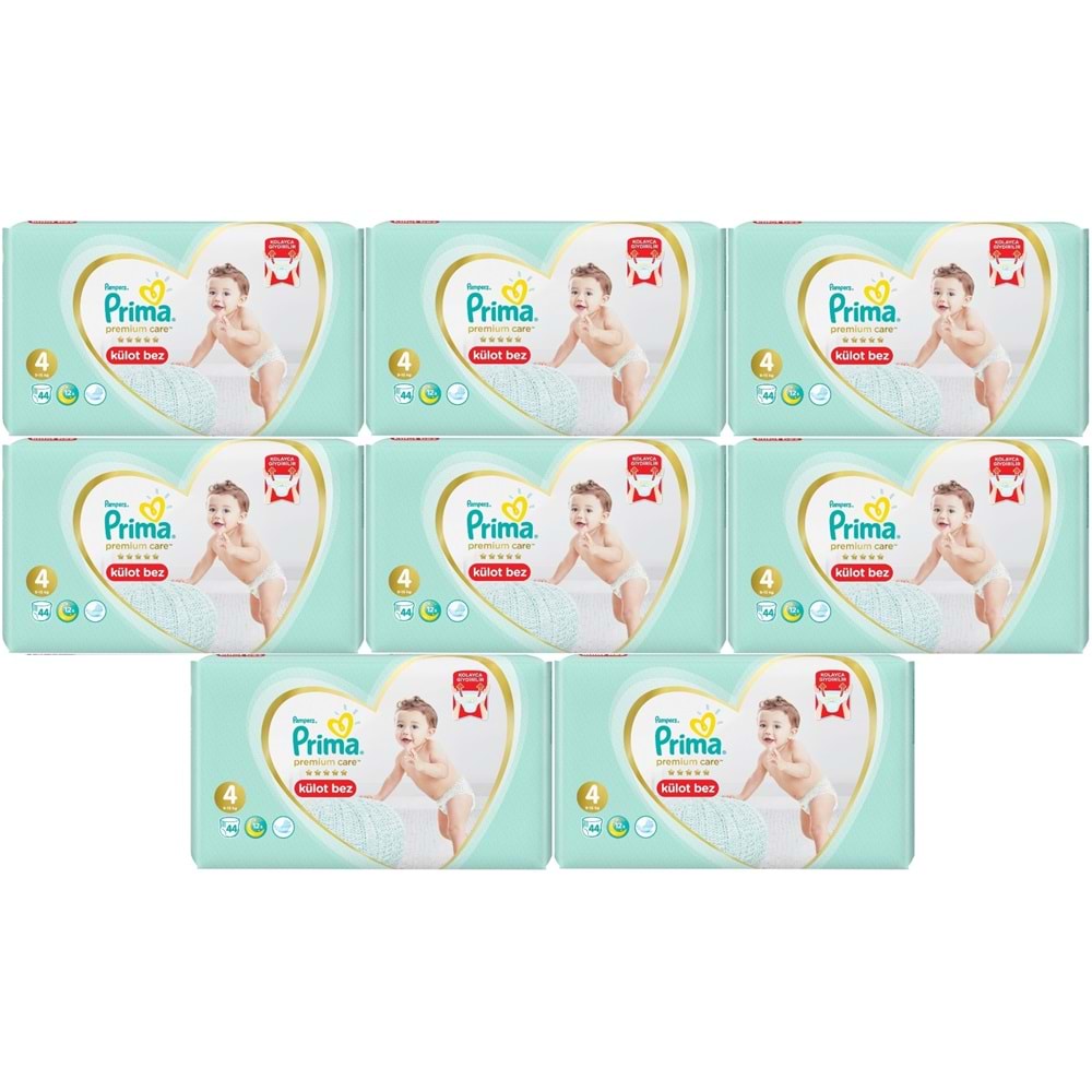 Prima Premium Care Külot Bebek Bezi 4 Beden 9-15 KG 352 Adet Ultra Ekonomik Fırsat Pk