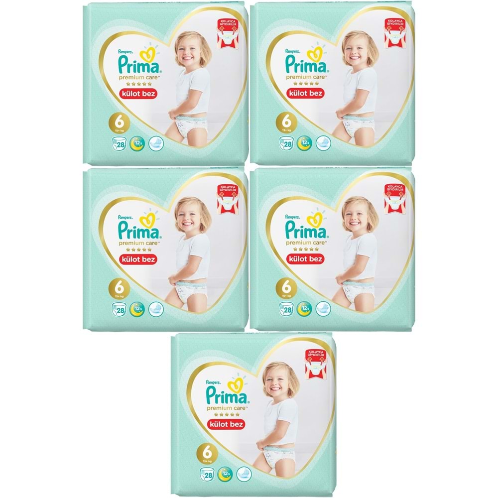 Prima Premium Care Külot Bebek Bezi 6 Beden 15+ 140 Adet MeGa Ekonomik Pk
