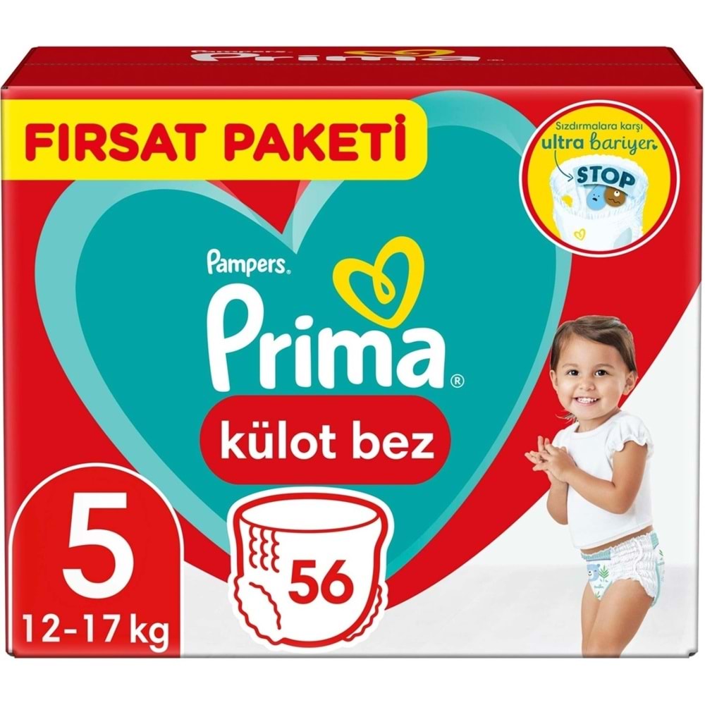 Prima Külot Bebek Bezi 5 Beden 12-17 KG Junior 336 Adet Ekstra Fırsat Pk