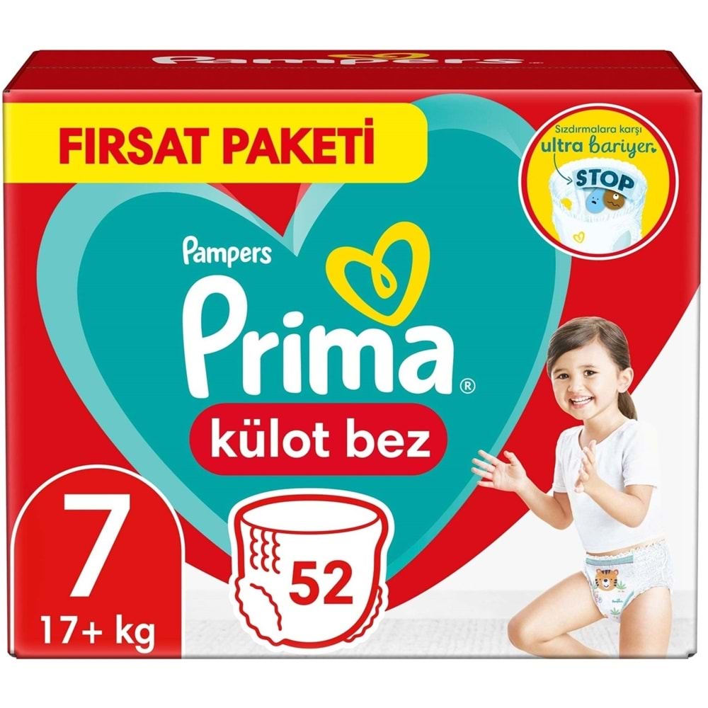 Prima Külot Bebek Bezi 7 Beden 17+ KG XXL 260 Adet MeGa Fırsat Pk