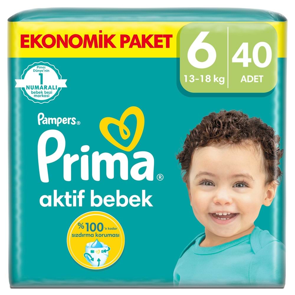 Prima Bebek Bezi 6 Beden 13-18 KG Extra Large 200 Adet MeGa Ekonomik Pk