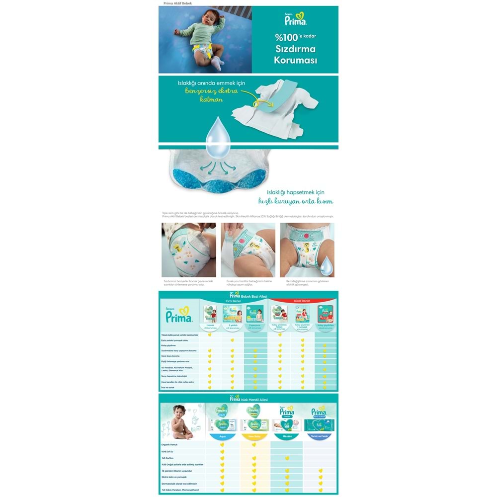 Prima Bebek Bezi 6 Beden 13-18 KG Extra Large 120 Adet Ekonomik Fırsat Pk