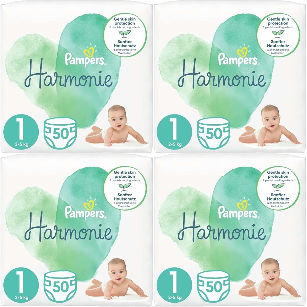 Prima Pampers Harmonie Bebek Bezi 1 Beden 2-5 KG Yeni Doğan 200 Adet Avantaj Ultra Fırsat Pk