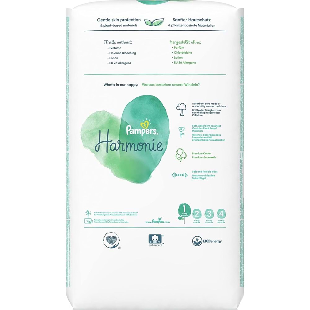 Prima Pampers Harmonie Bebek Bezi 1 Beden 2-5 KG Yeni Doğan 250 Adet MeGa Ultra Fırsat Pk