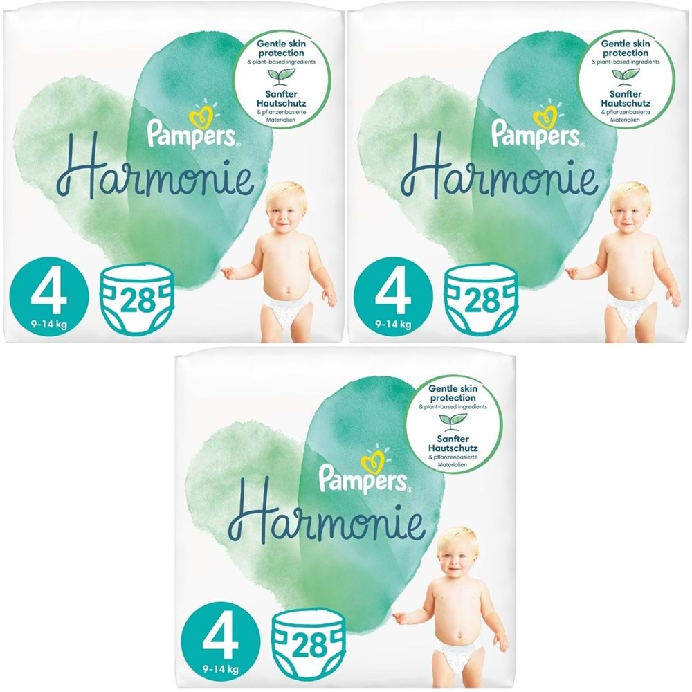 Prima Pampers Harmonie Bebek Bezi 4 Beden 9-14 KG Maxi 84 Adet Aylık Ultra Fırsat Pk