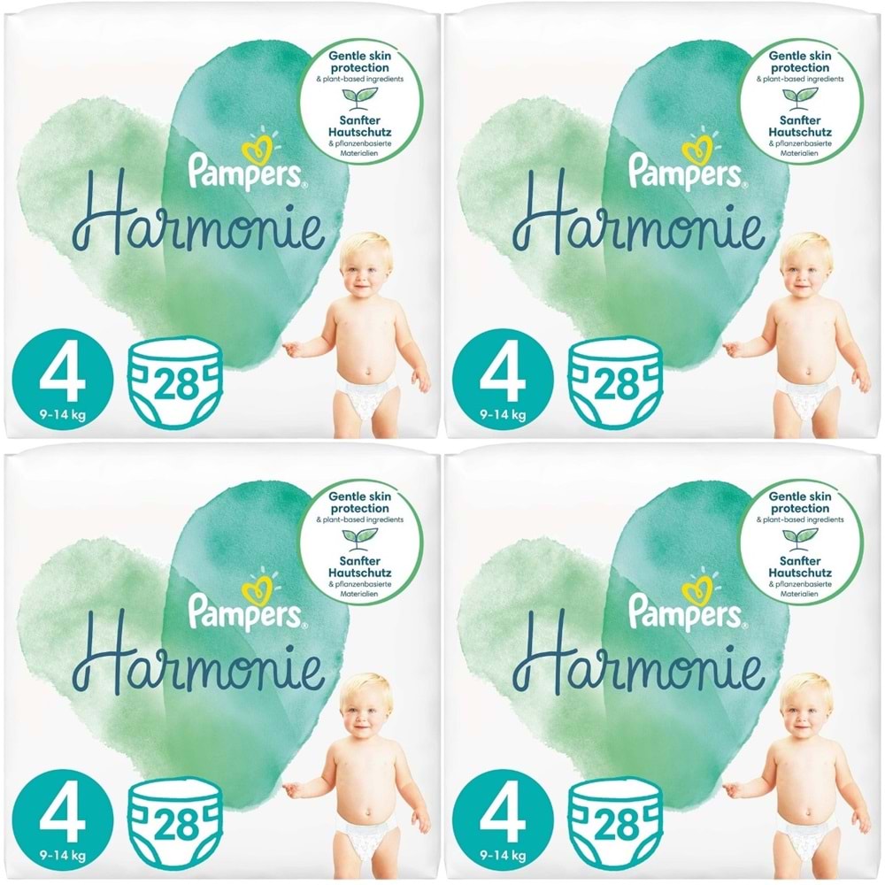 Prima Pampers Harmonie Bebek Bezi 4 Beden 9-14 KG Maxi 112 Adet Avantaj Ultra Fırsat Pk