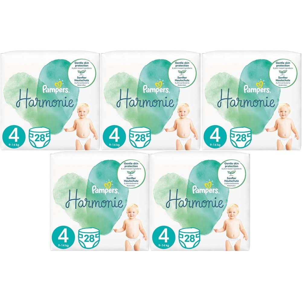 Prima Pampers Harmonie Bebek Bezi 4 Beden 9-14 KG Maxi 140 Adet MeGa Ultra Fırsat Pk