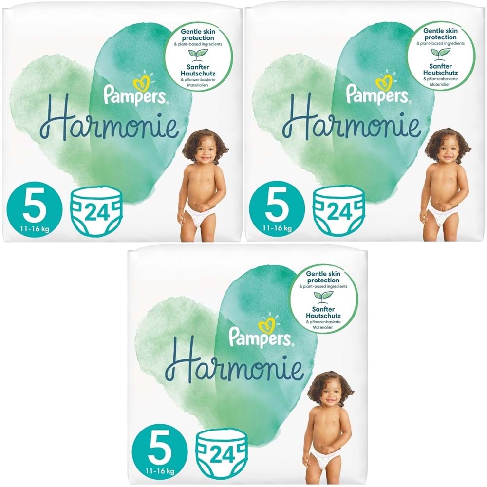 Prima Pampers Harmonie Bebek Bezi 5 Beden 11-16 KG Junior 72 Adet Aylık Ultra Fırsat Pk