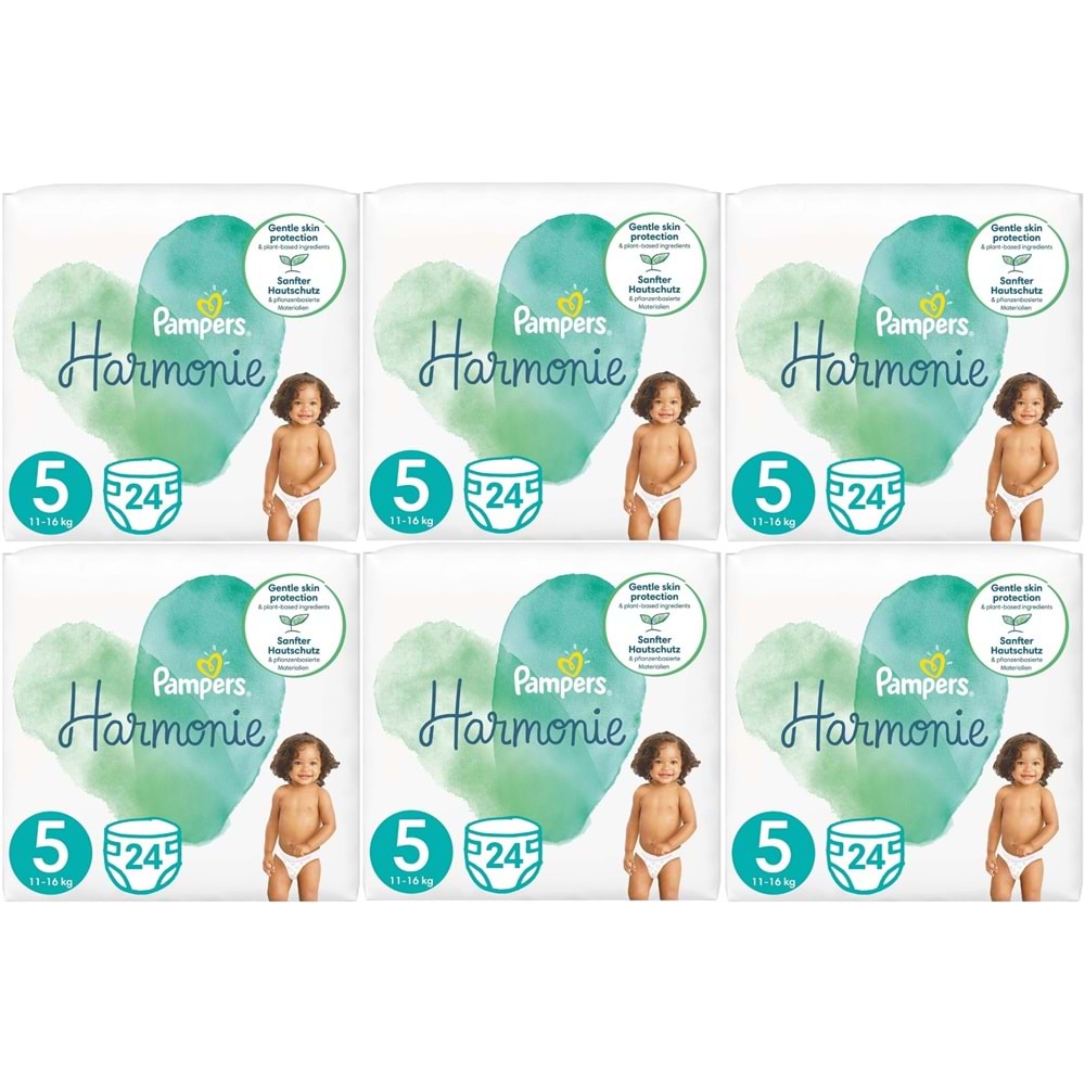Prima Pampers Harmonie Bebek Bezi 5 Beden 11-16 KG Junior 144 Adet Ekstra Ultra Fırsat Pk