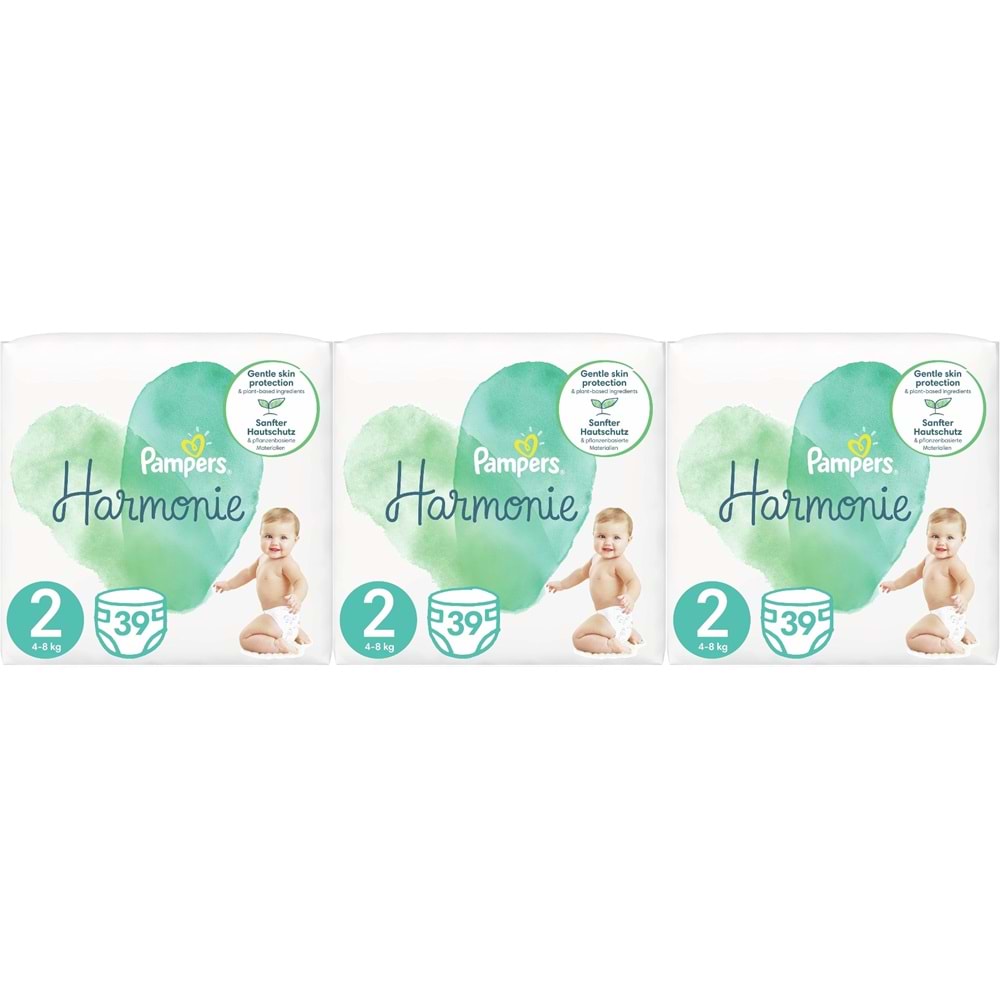 Prima Pampers Harmonie Bebek Bezi 2 Beden 4-8 KG Mini 117 Adet Aylık Ultra Fırsat Pk