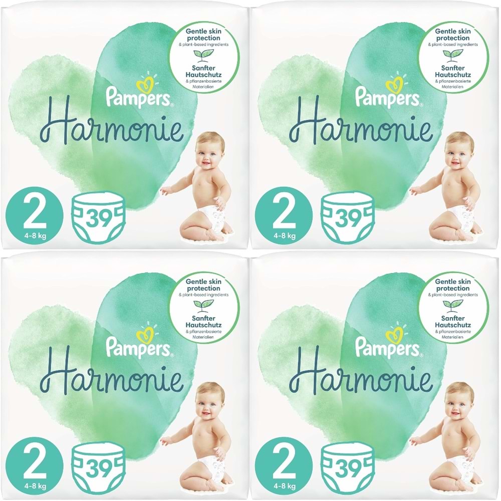 Prima Pampers Harmonie Bebek Bezi 2 Beden 4-8 KG Mini 156 Adet Avantaj Ultra Fırsat Pk