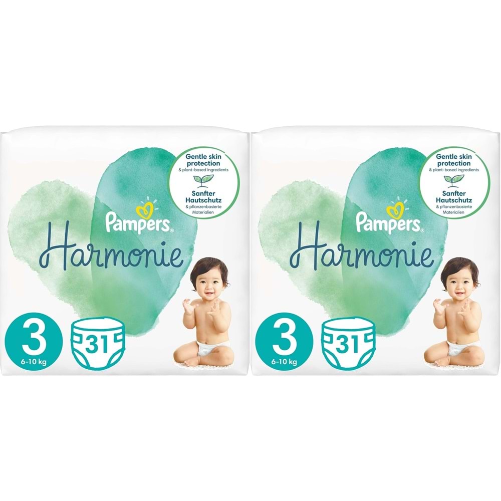 Prima Pampers Harmonie Bebek Bezi 3 Beden 6-10 KG Midi 62 Adet Ekonomik Ultra Fırsat Pk