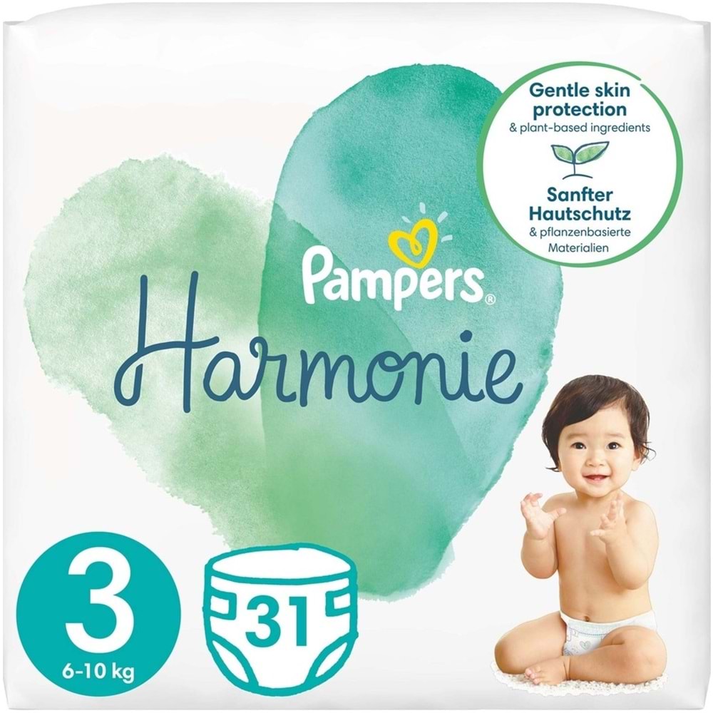 Prima Pampers Harmonie Bebek Bezi 3 Beden 6-10 KG Midi 124 Adet Avantaj Ultra Fırsat Pk