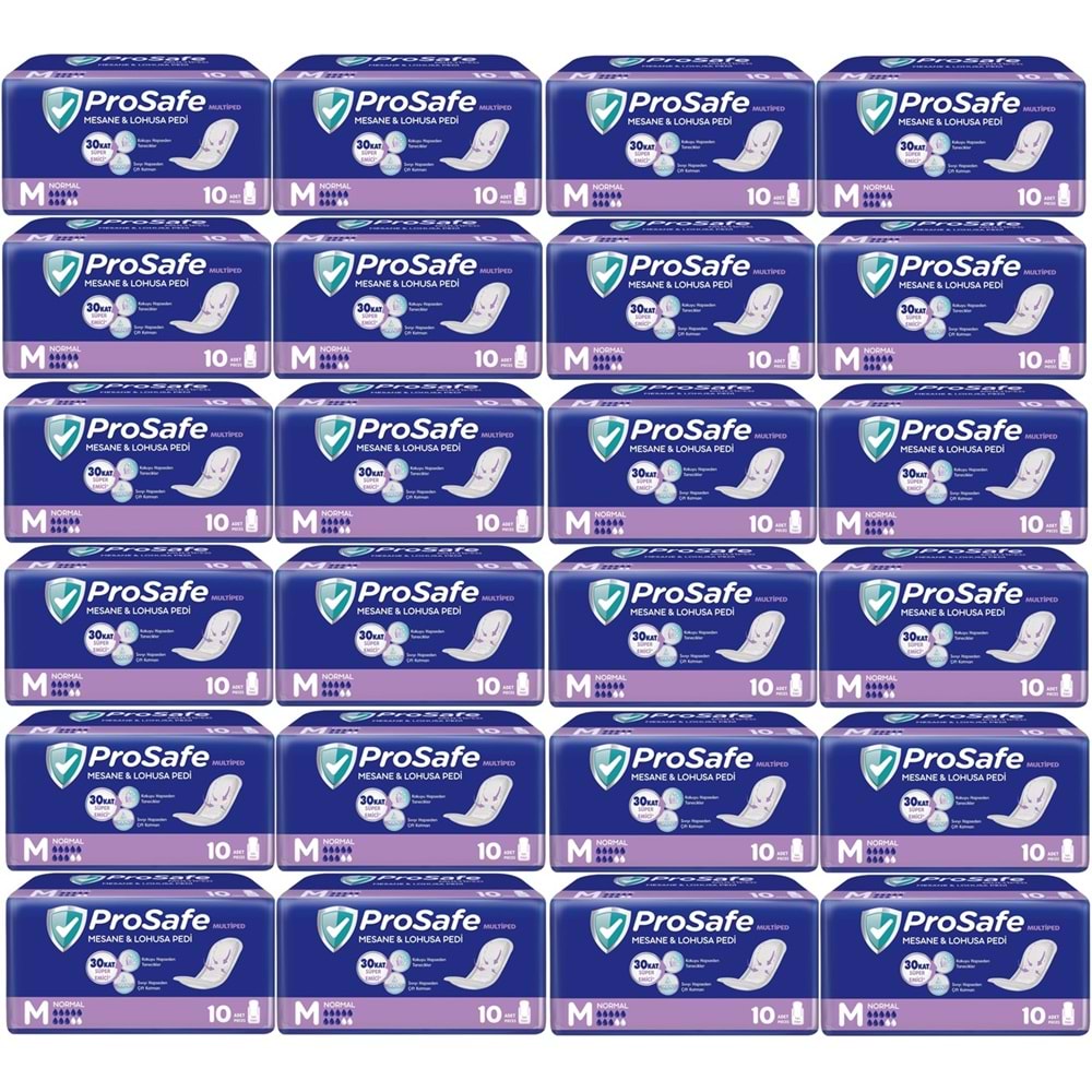 Prosafe Mesane & Lohusa Pedi M - Medium - Orta Boy Normal 240 Adet (24PK*10)