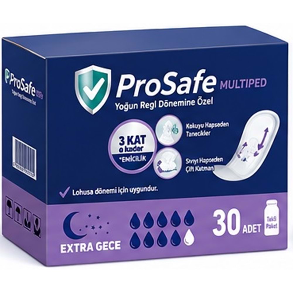 Prosafe Multiped Regl - Mesane - Lohusa Pedi L - Büyük - Large Extra/Gece 30 Adet
