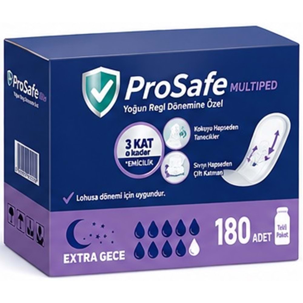 Prosafe Multiped Regl - Mesane - Lohusa Pedi L - Büyük - Large Extra/Gece 180 Adet
