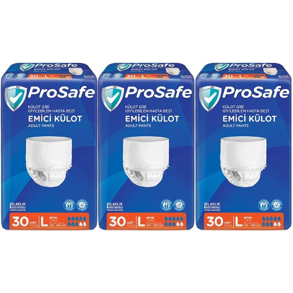 Prosafe Emici Külot Yetişkin Bezi Büyük-Large 90 Adet (3PK*30)