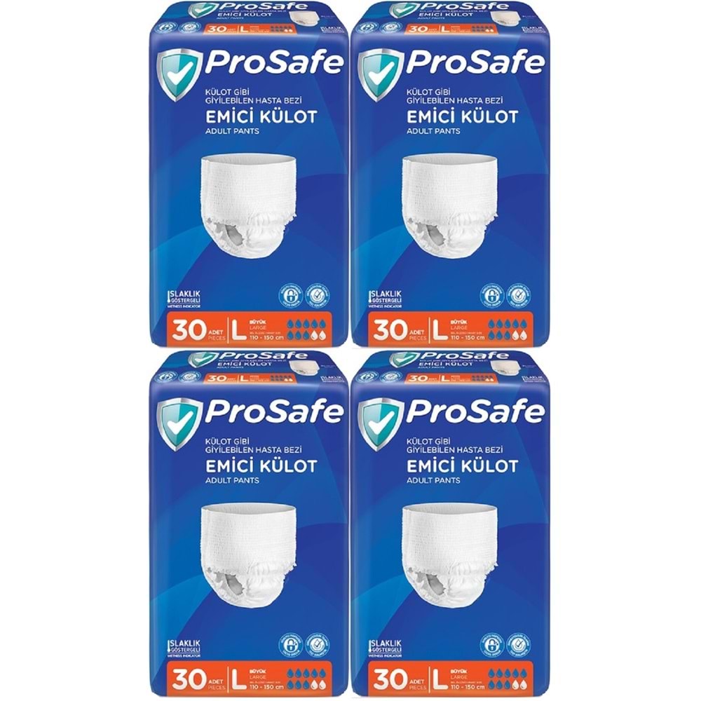 Prosafe Emici Külot Yetişkin Bezi Büyük-Large 120 Adet (4PK*30)