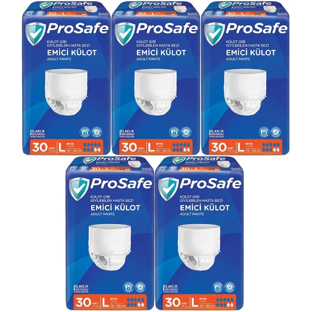 Prosafe Emici Külot Yetişkin Bezi Büyük-Large 150 Adet (5PK*30)