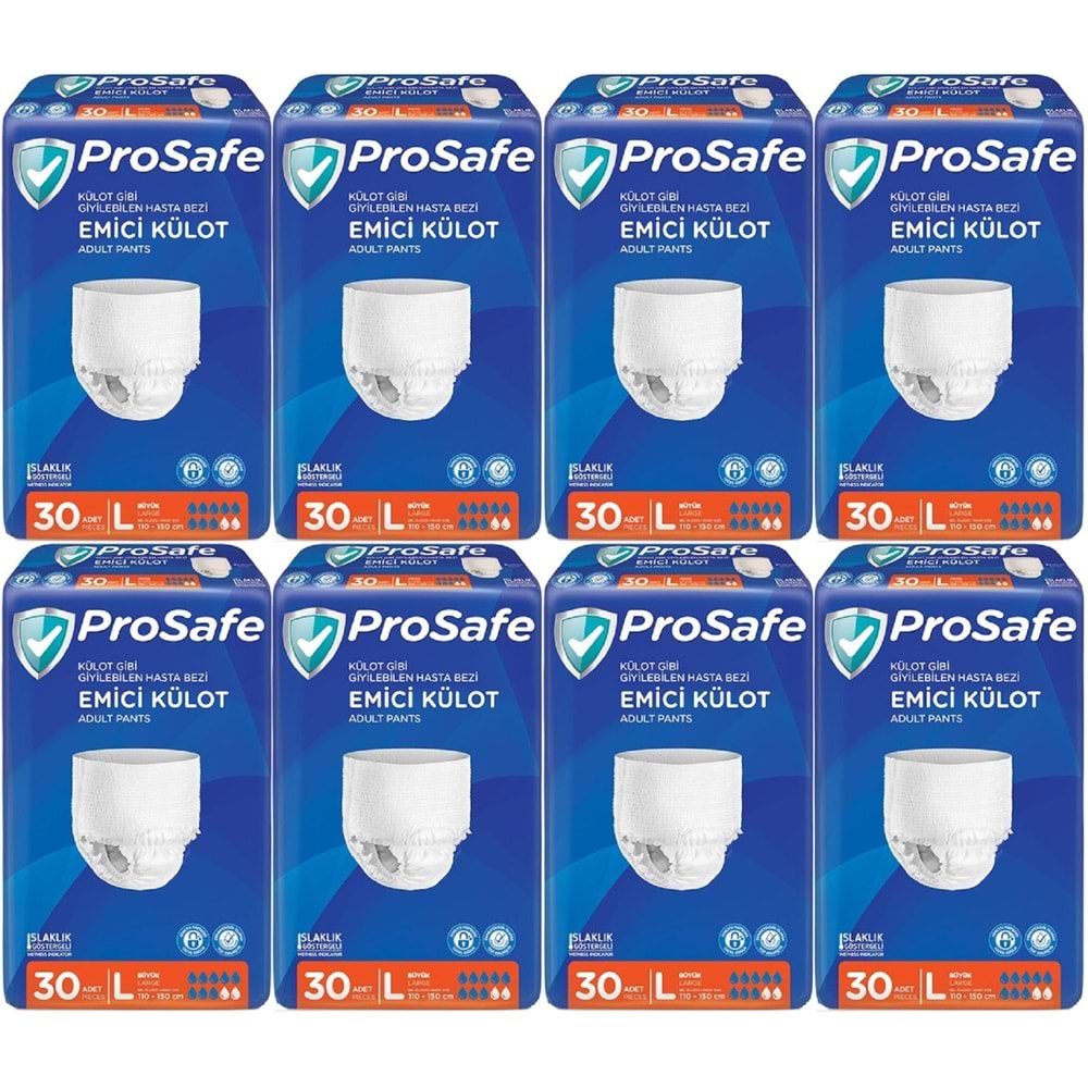 Prosafe Emici Külot Yetişkin Bezi Büyük-Large 240 Adet (8PK*30)