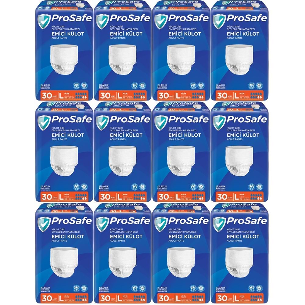 Prosafe Emici Külot Yetişkin Bezi Büyük-Large 360 Adet (12PK*30)