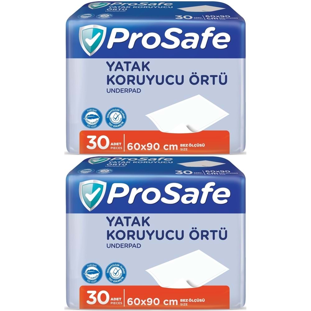 Prosafe Yetişkin Alt Açma Yatak Koruyucu Örtü 60*90CM 60 Adet (2PK*30)