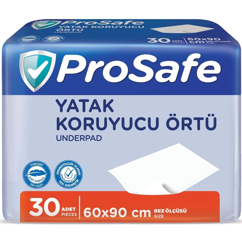 Prosafe Yetişkin Alt Açma Yatak Koruyucu Örtü 60*90CM 120 Adet (4PK*30)