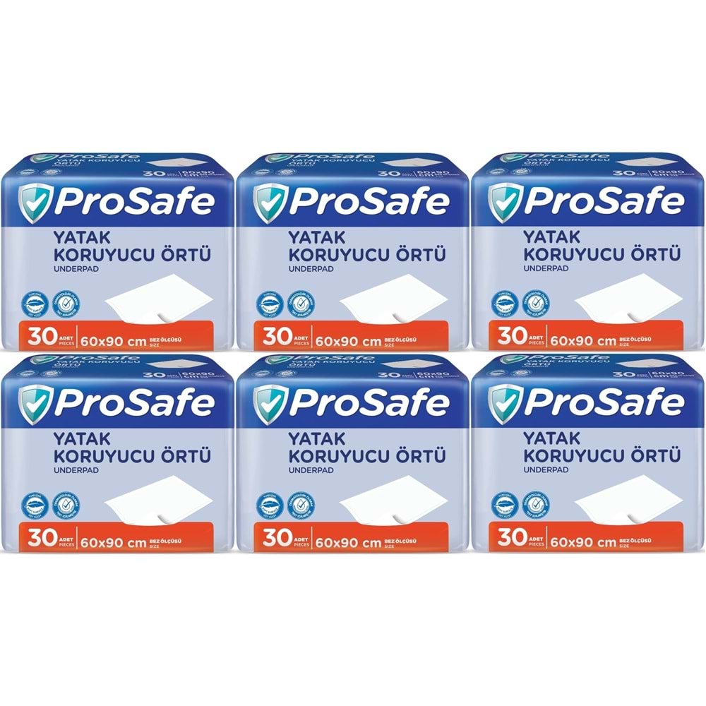 Prosafe Yetişkin Alt Açma Yatak Koruyucu Örtü 60*90CM 180 Adet (6PK*30)