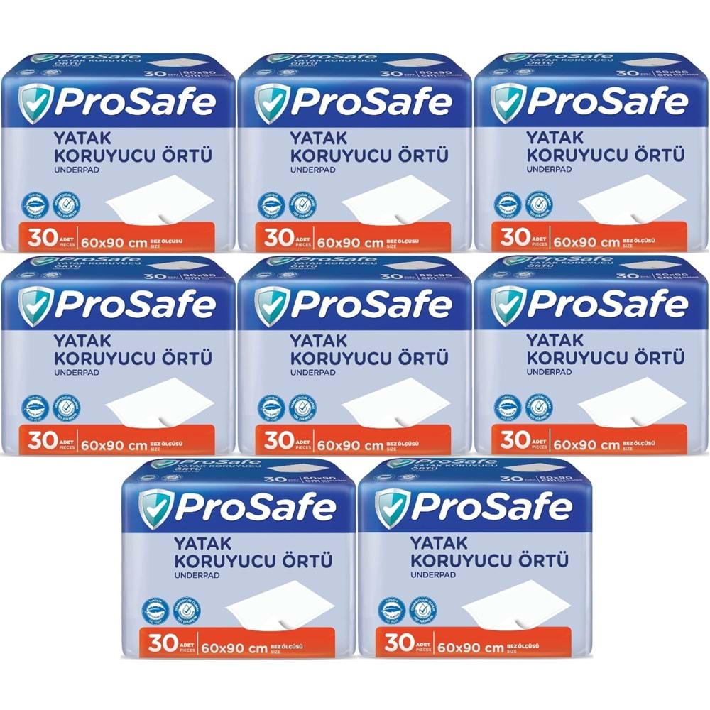 Prosafe Yetişkin Alt Açma Yatak Koruyucu Örtü 60*90CM 240 Adet (8PK*30)