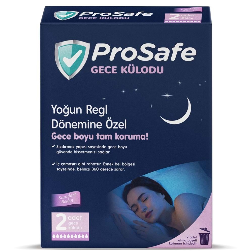 Prosafe Gece Külodu / Külot (Yoğun Regl Dönemine Özel) (4 Lü Set) (2PK*2)