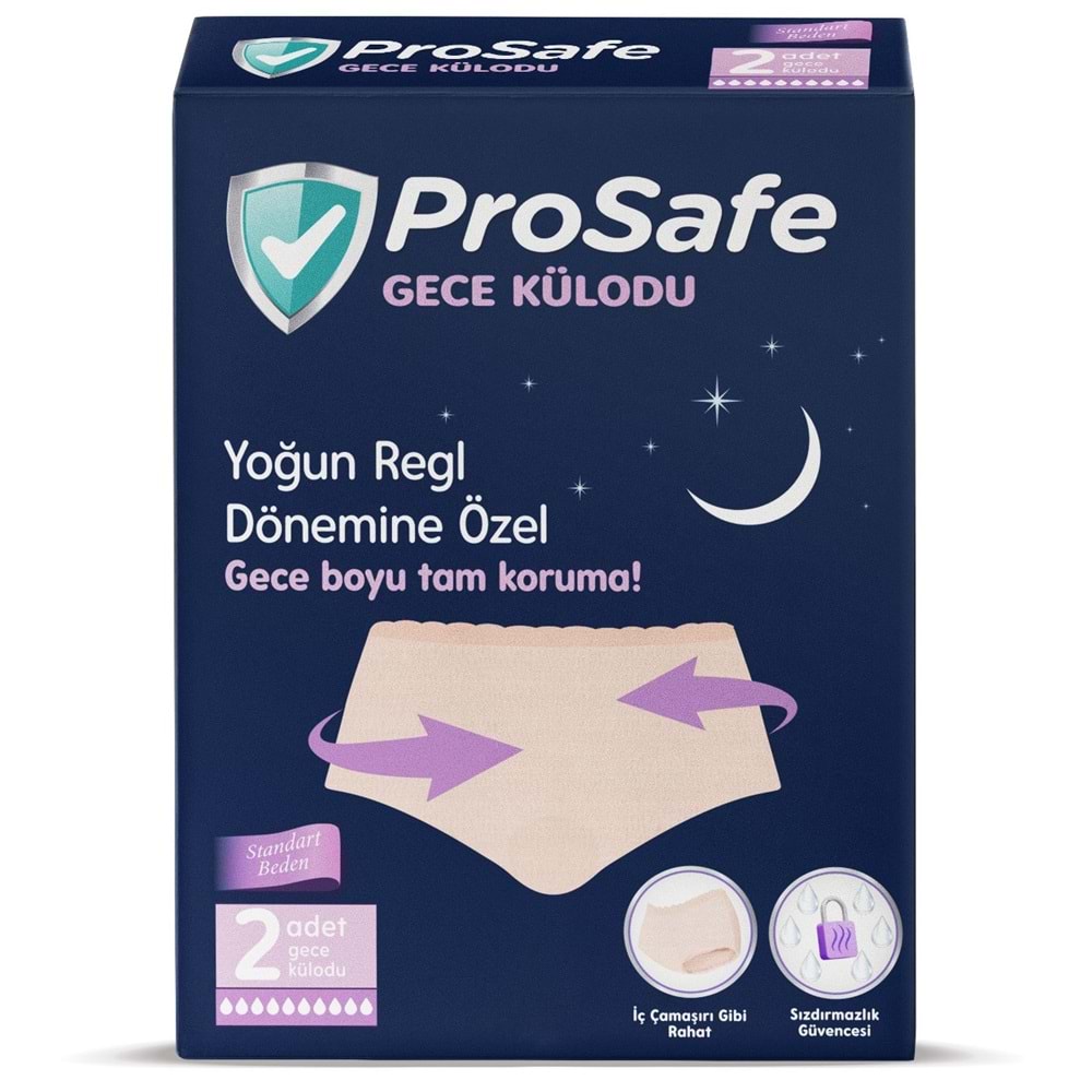 Prosafe Gece Külodu / Külot (Yoğun Regl Dönemine Özel) (24 Lü Set) (12PK*2)