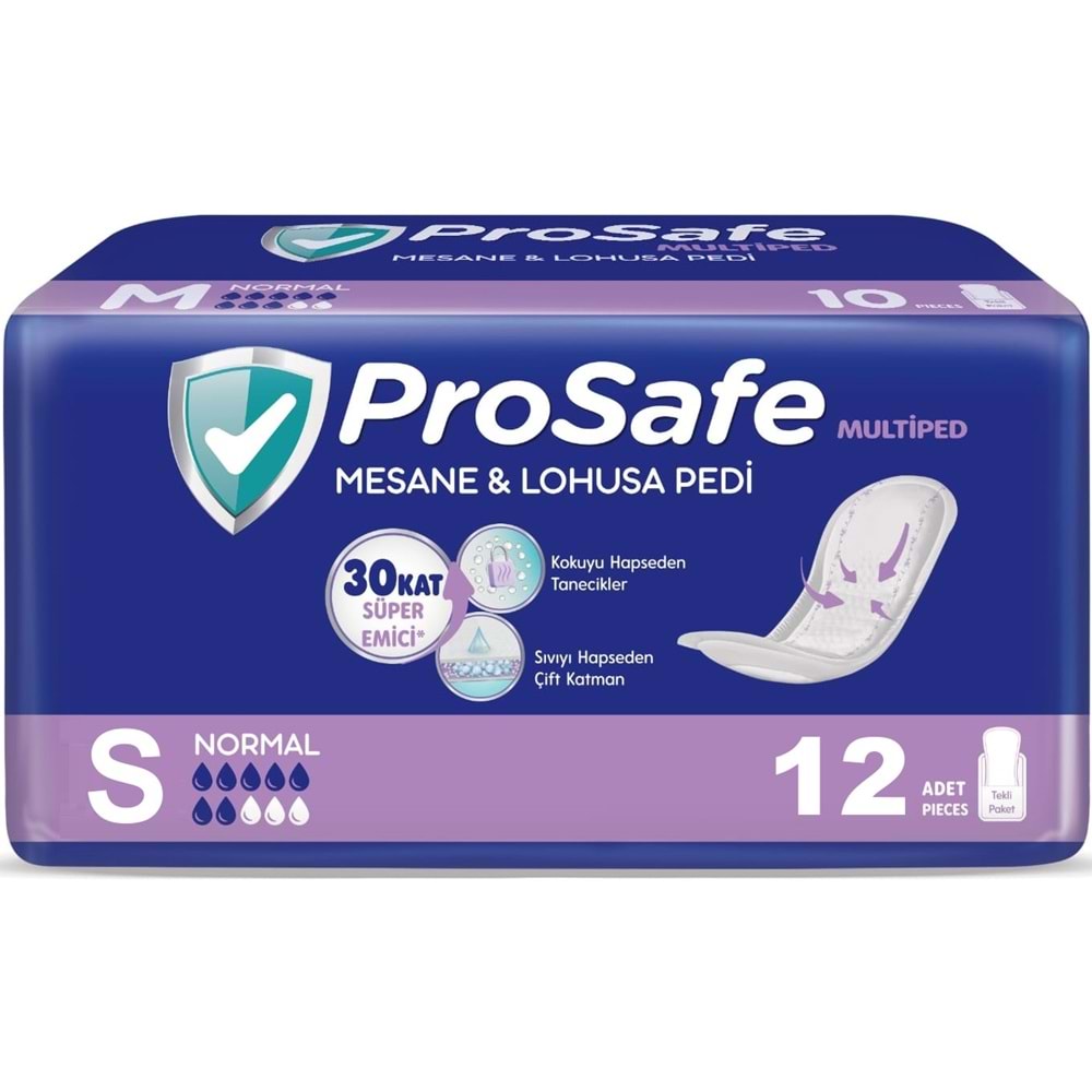 Prosafe Multiped Regl - Mesane - Lohusa Pedi S - Küçük - Small Gece/Gündüz 60 Adet