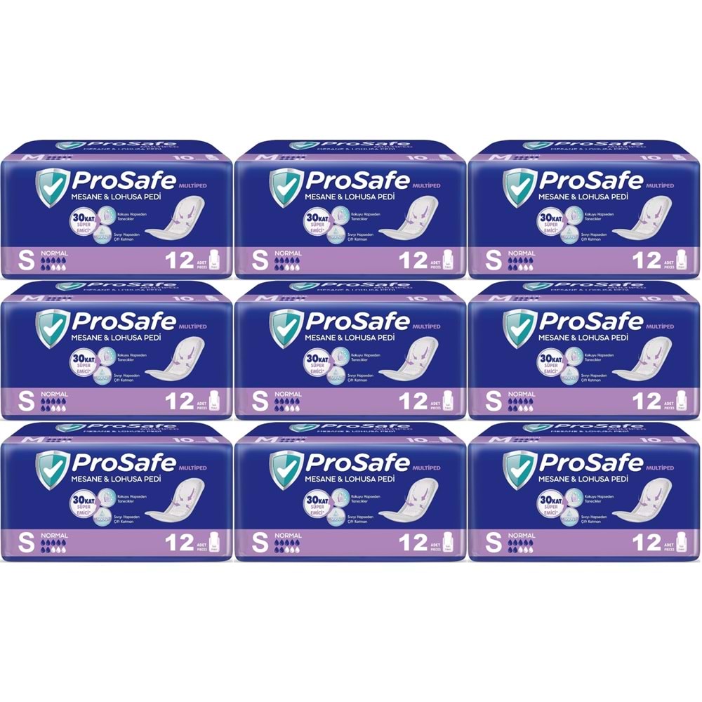 Prosafe Mesane & Lohusa Pedi S - Küçük - Small Normal 108 Adet (9PK*12)