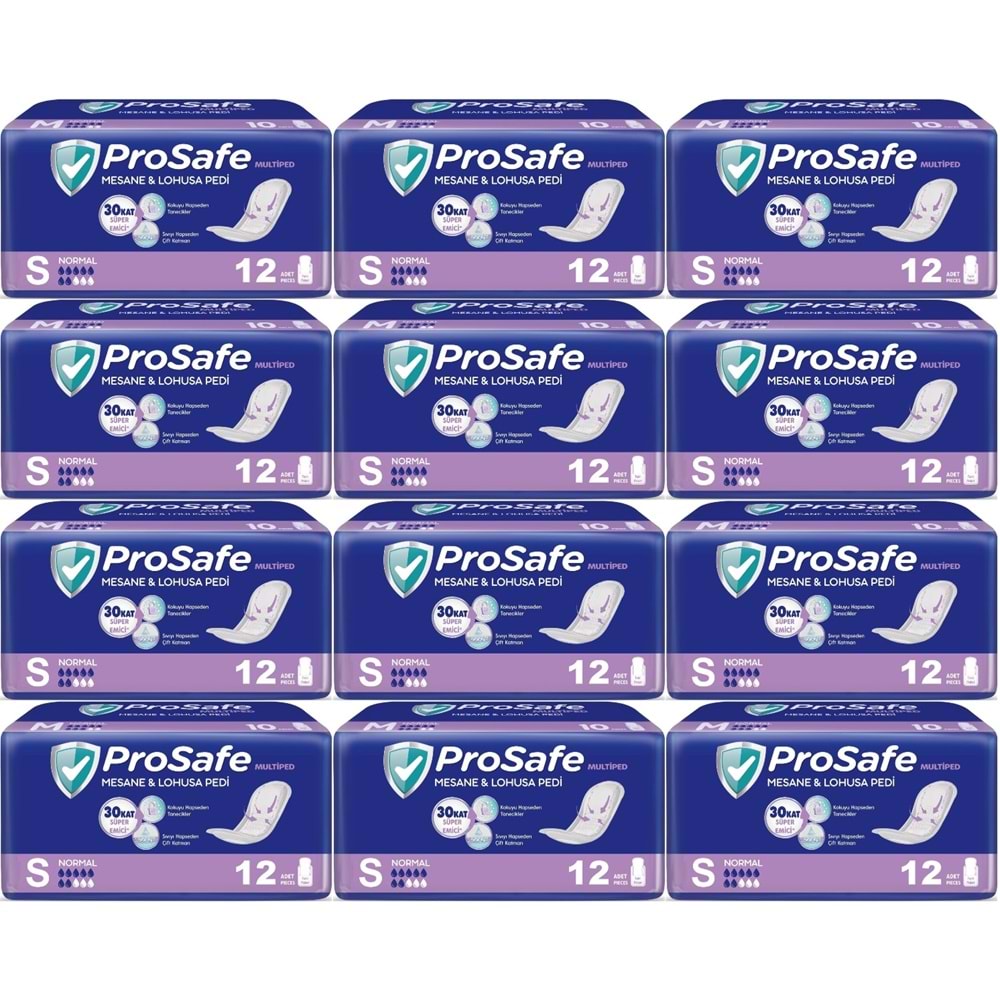 Prosafe Mesane & Lohusa Pedi S - Küçük - Small Normal 144 Adet (12PK*12)