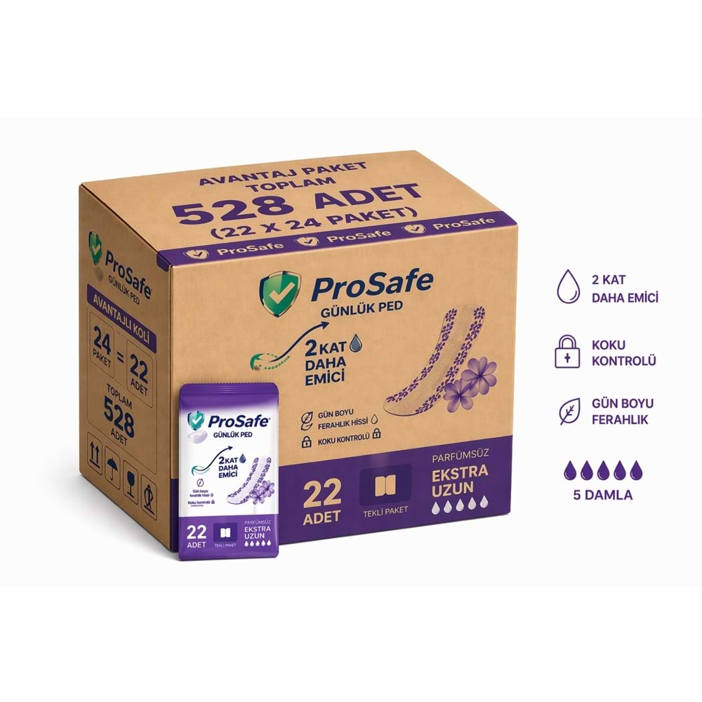 Prosafe Günlük Ped Uzun 528 Adet