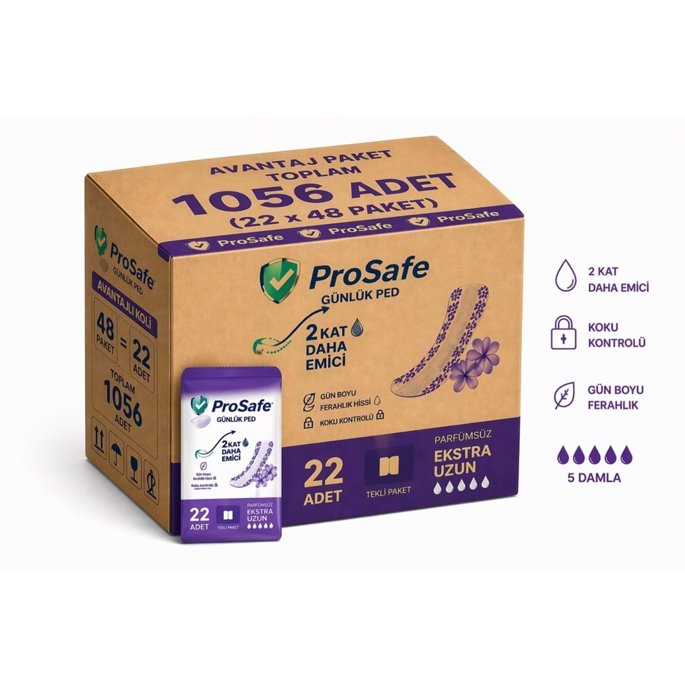 Prosafe Günlük Ped Uzun 1056 Adet