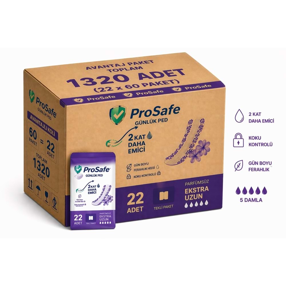 Prosafe Günlük Ped Uzun 1320 Adet