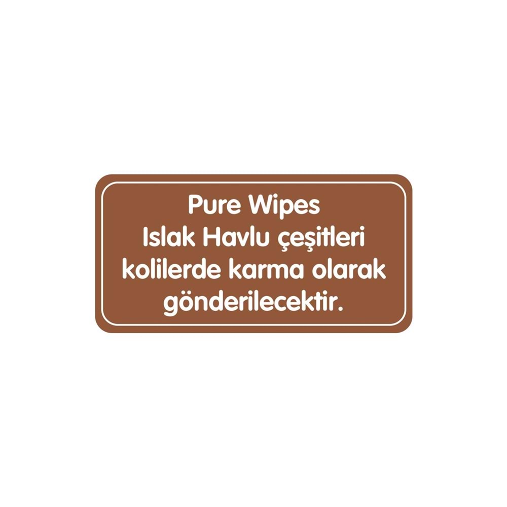 Pure Baby Wipes Islak Havlu Mendil 50 Yaprak 8 Li Set (400 Yaprak) (Meyveli)