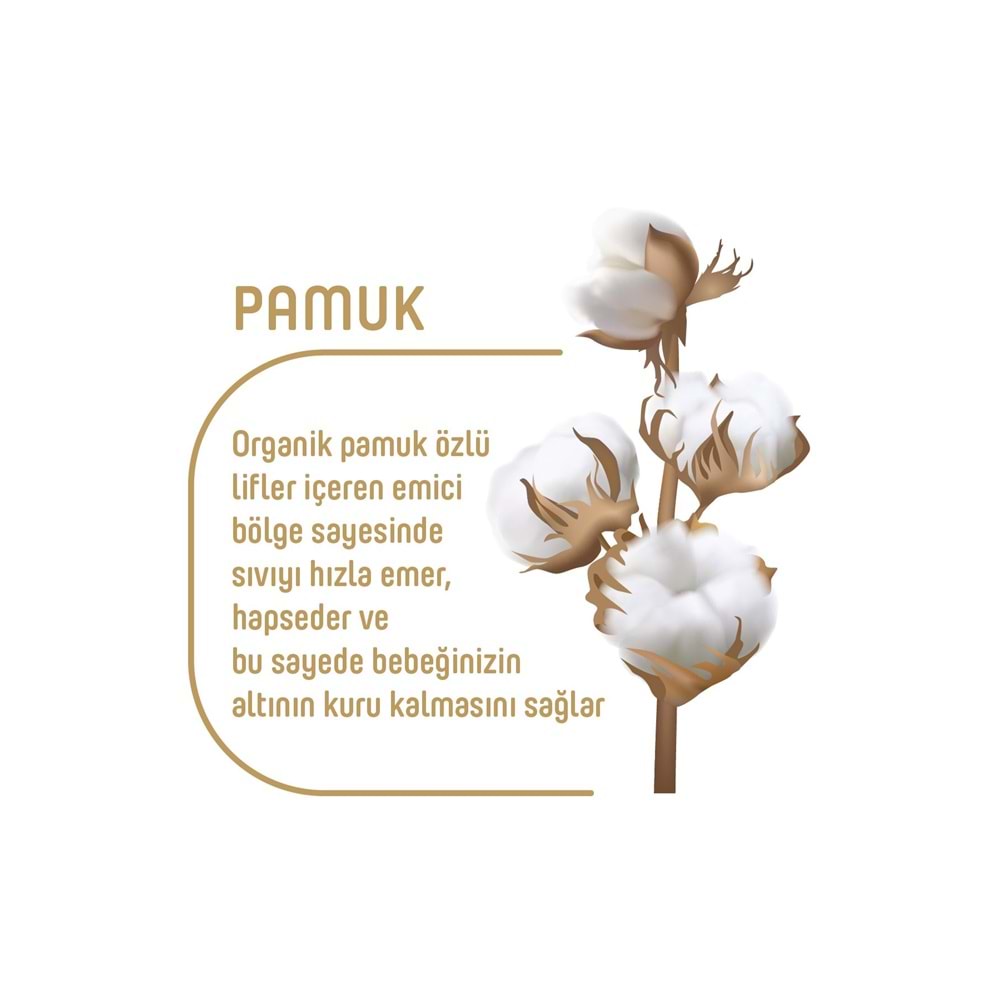 Pure Baby Organik Bebek Bezi 6 Beden 15-27 KG Extra Large 48 Adet Aylık Fırsat Pk