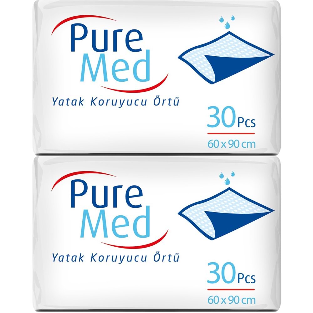 Puremed Yetişkin Yatak Koruyucu 60*90CM 60 Adet (2PK*30)