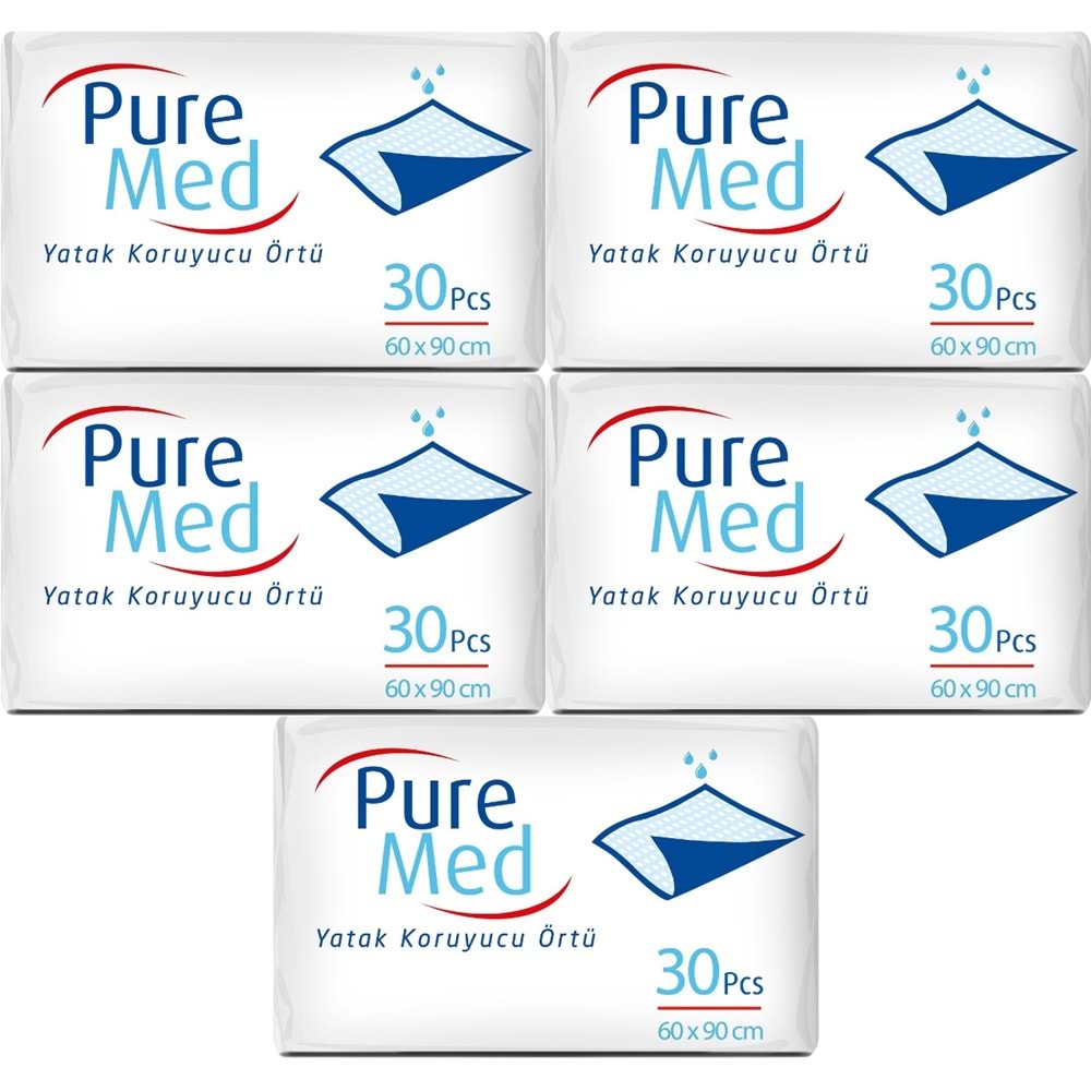 Puremed Yetişkin Yatak Koruyucu 60*90CM 150 Adet (5PK*30)