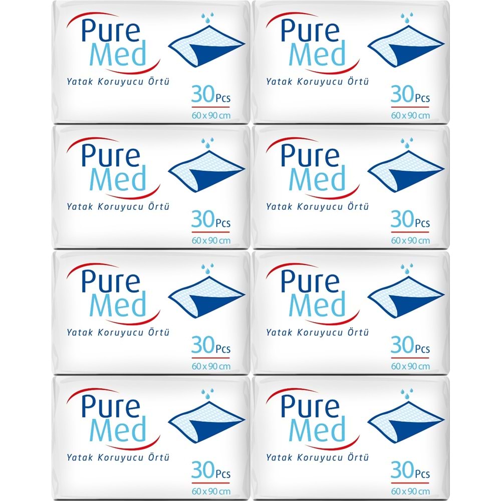Puremed Yetişkin Yatak Koruyucu 60*90CM 240 Adet (8PK*30)