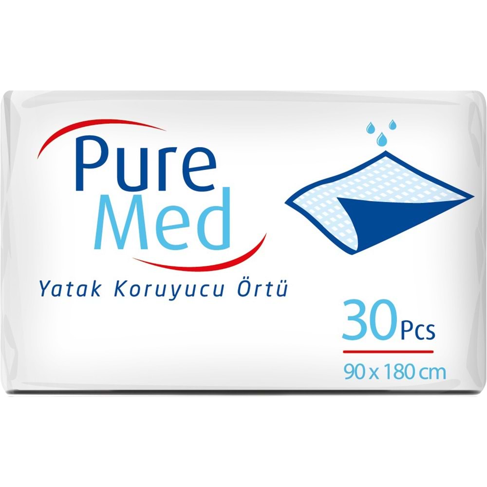 Puremed Yetişkin Yatak Koruyucu 90*180CM 60 Adet (2PK*30)
