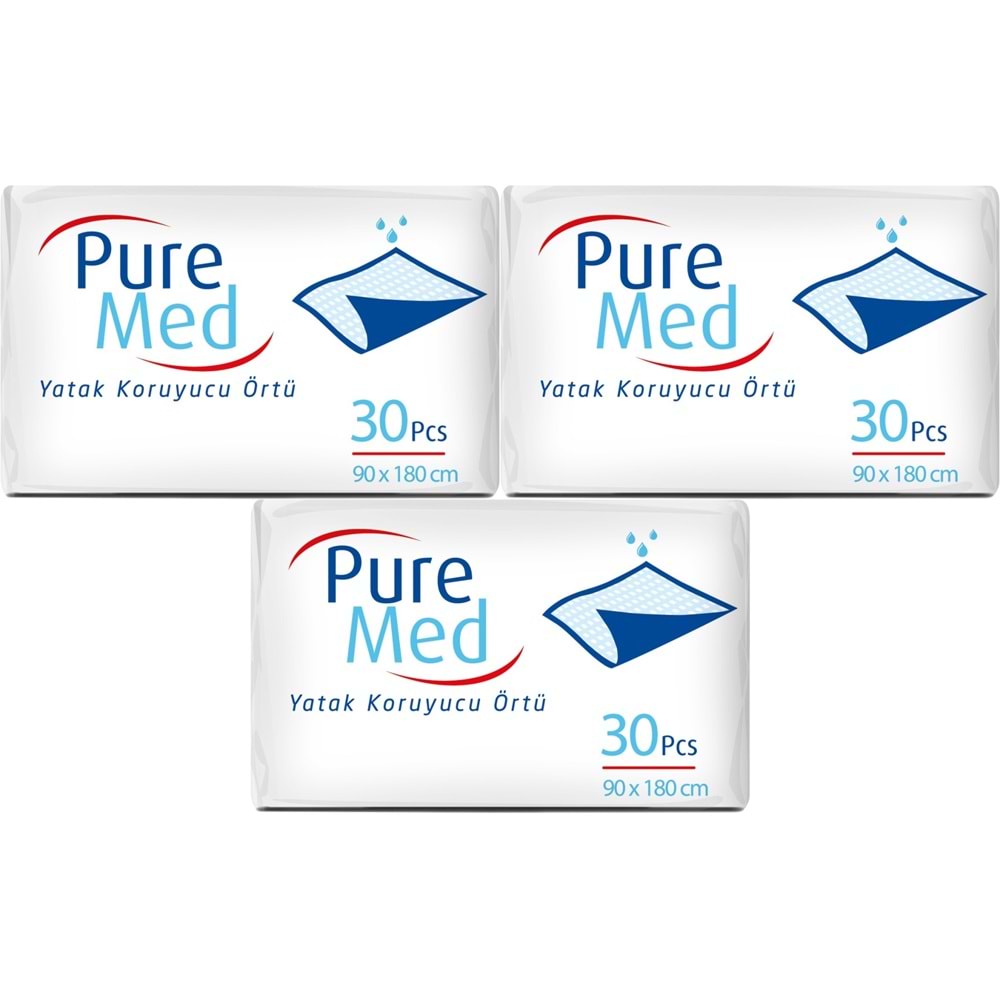 Puremed Yetişkin Yatak Koruyucu 90*180CM 90 Adet (3PK*30)
