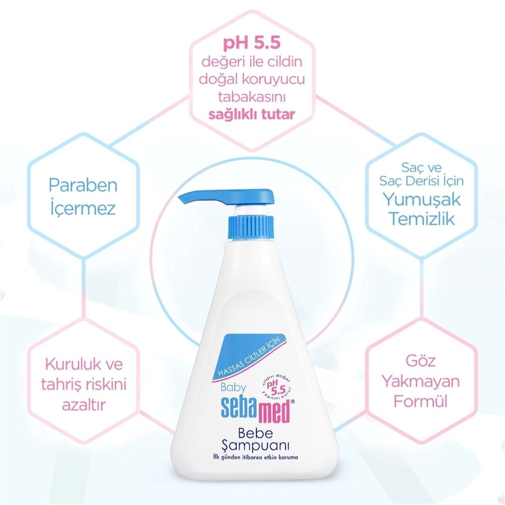 Sebamed Bebek Şampuanı 250ML Yenidoğan (2 Li Set)