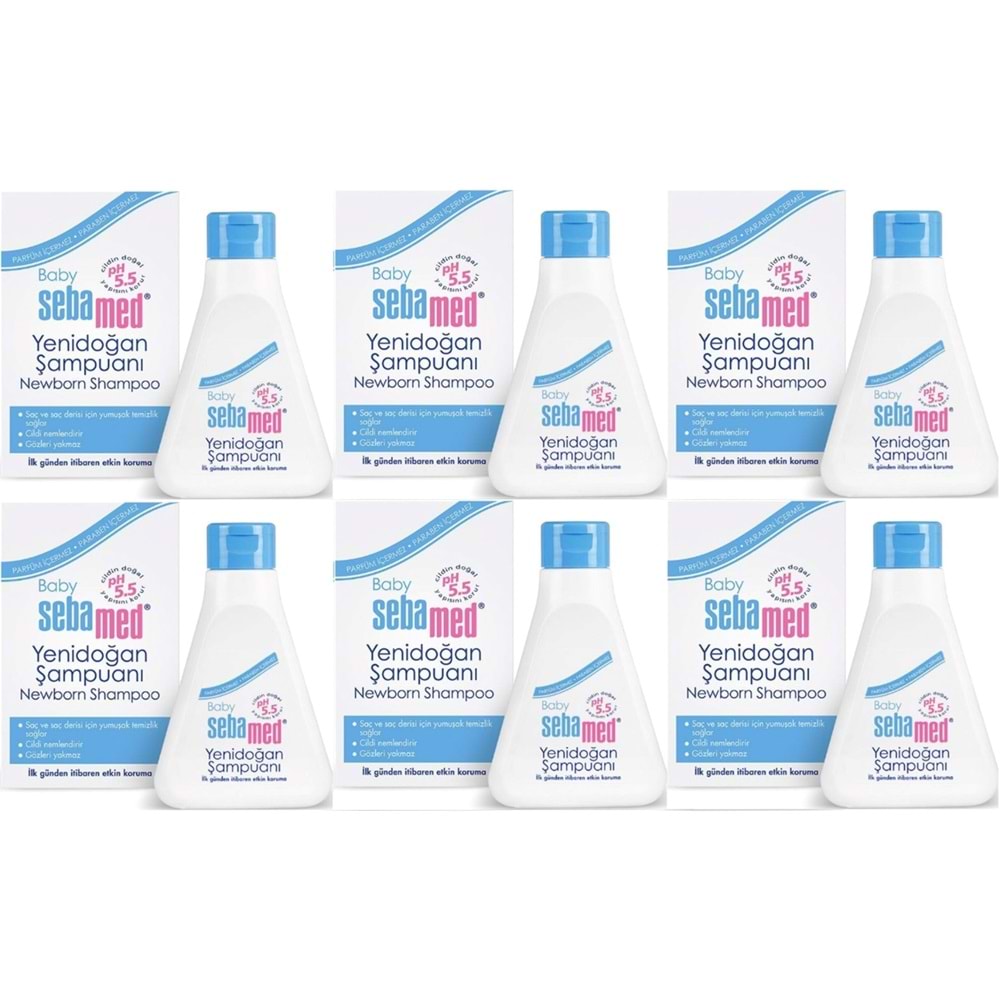 Sebamed Bebek Şampuanı 250ML Yeni Doğan (6 Lı Set)