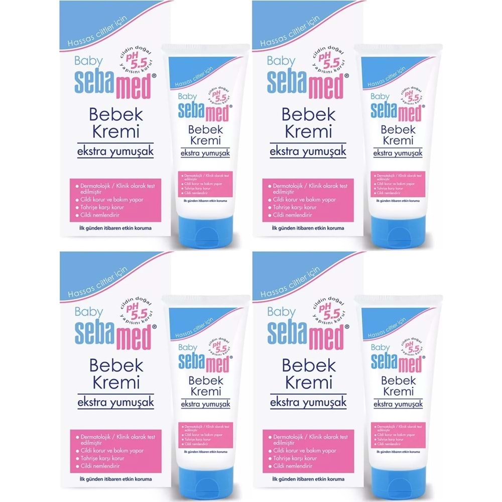 Sebamed Bebek Kremi 200ML (Ekstra Yumuşak) (4 Lü Set)